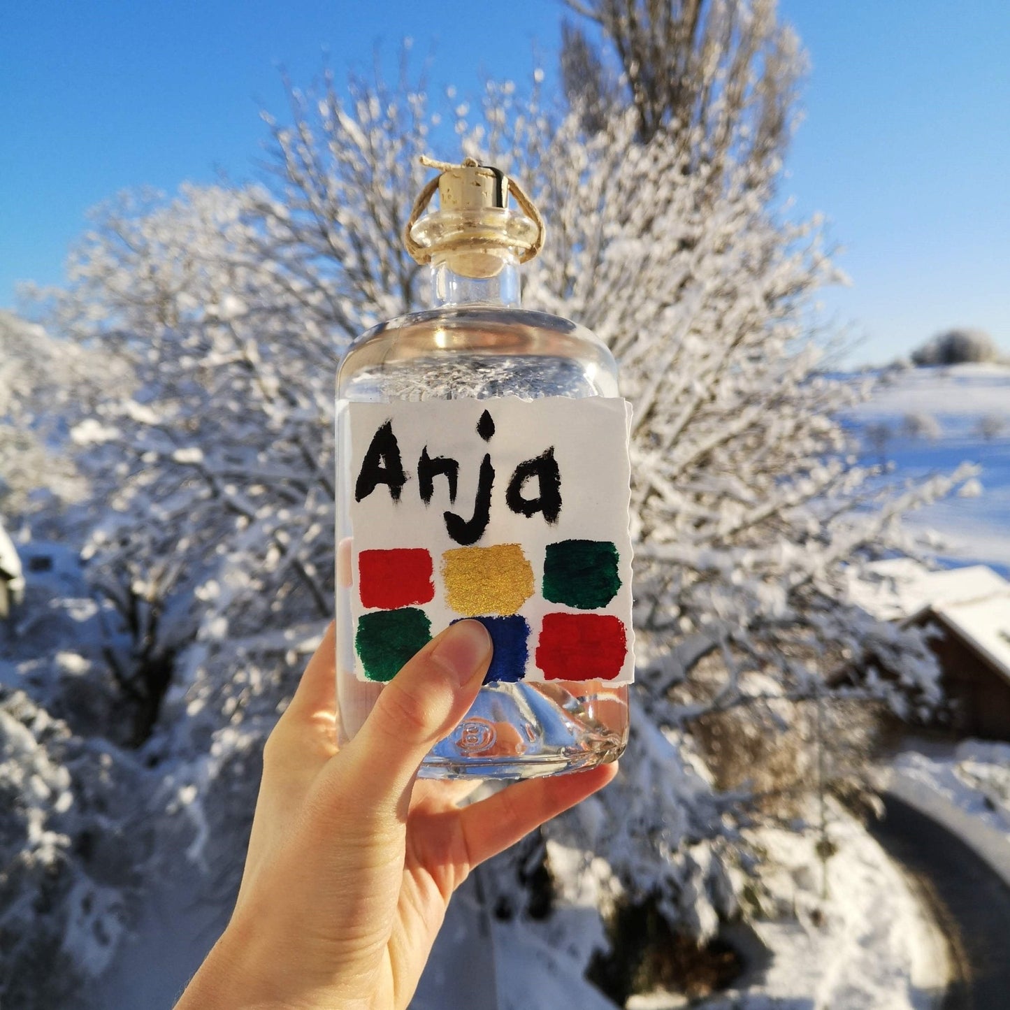 Personalisierter Tschin (Gin) - Weihnachts-Special - Luchs und Hase