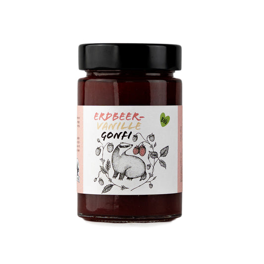 Erdbeer-Vanille Konfitüre (Bio)