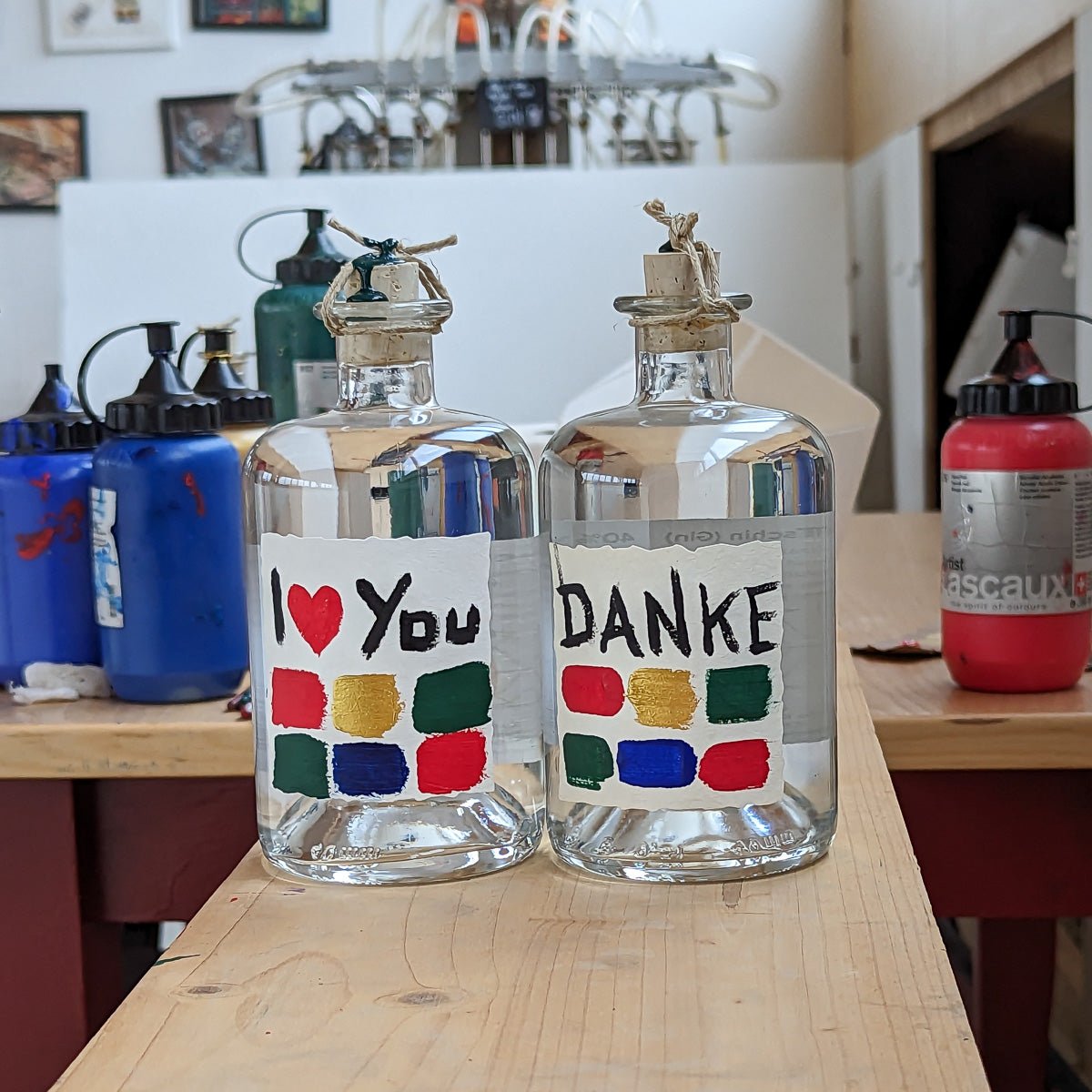 Personalisierter Tschin (Gin) - Weihnachts-Special - Luchs und Hase