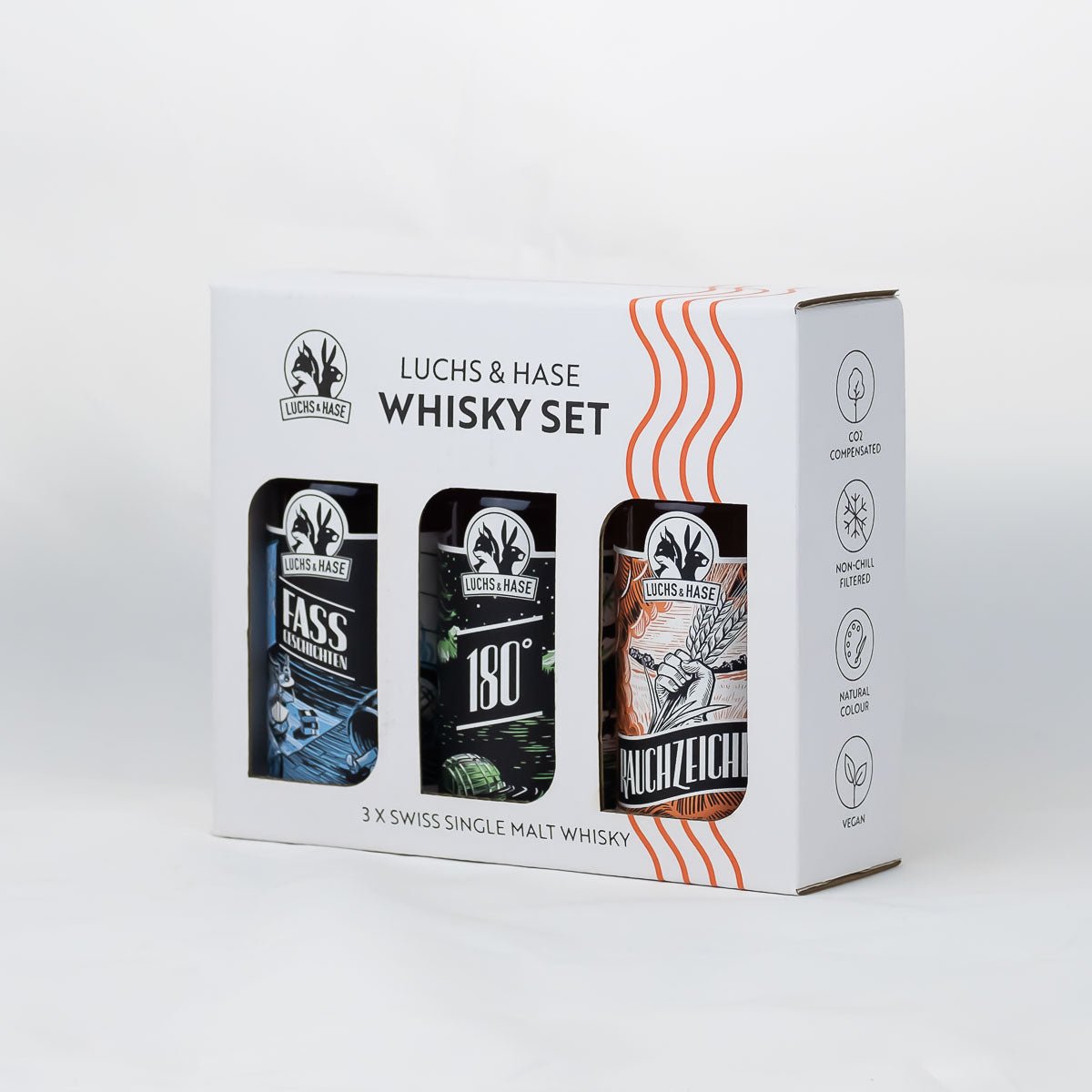 Whisky Set 3 x 10cl - Luchs und Hase